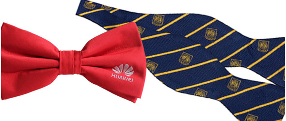 Herrenfliegen mit Logo Plaatje